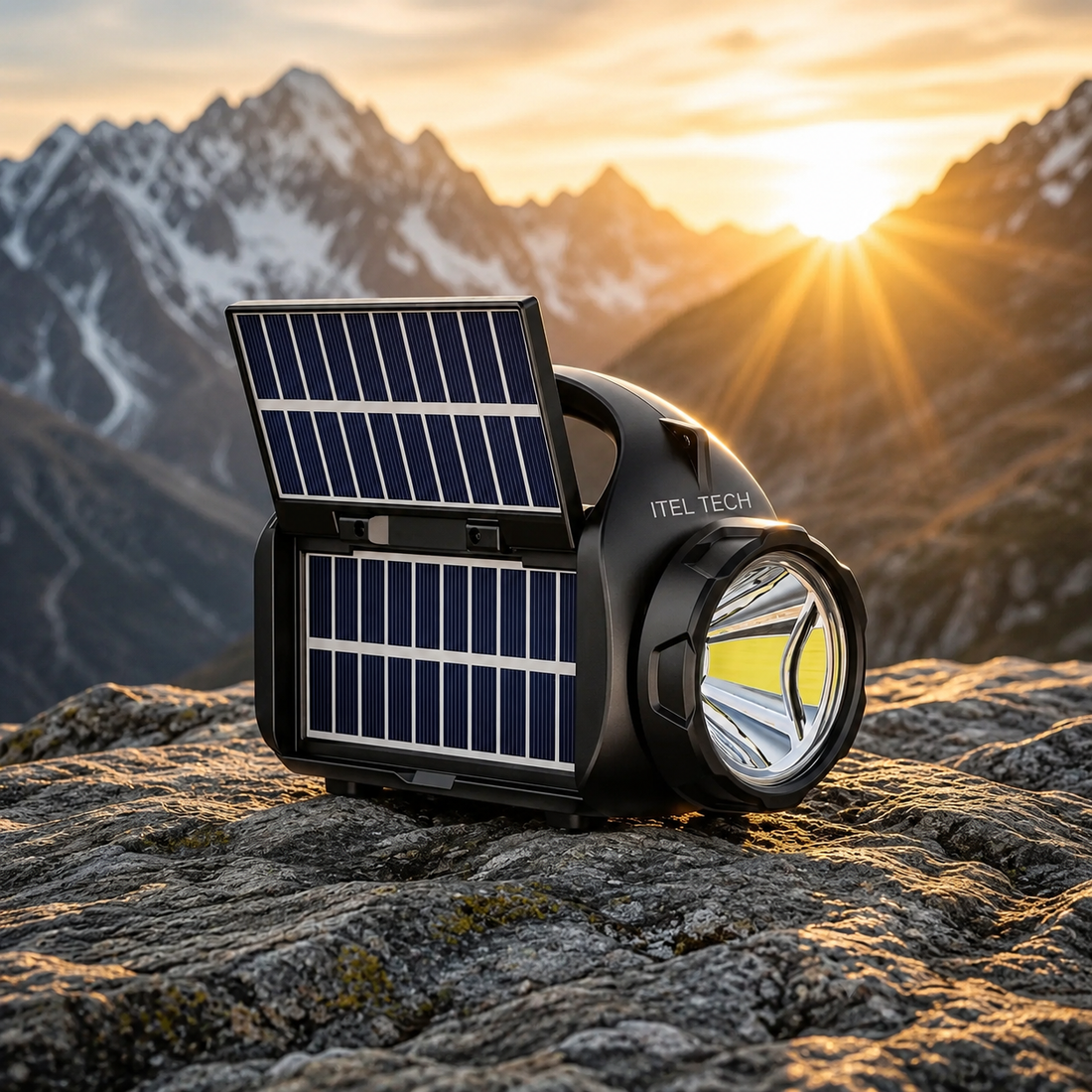Portable Solar Powered Bluetooth Speaker & LED Emergency Light
